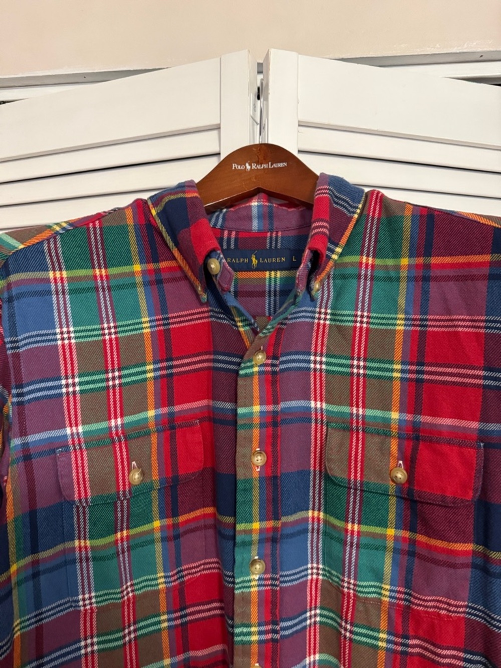 Polo by Ralph Lauren Red & Blue Plaid Button-Down Shirt